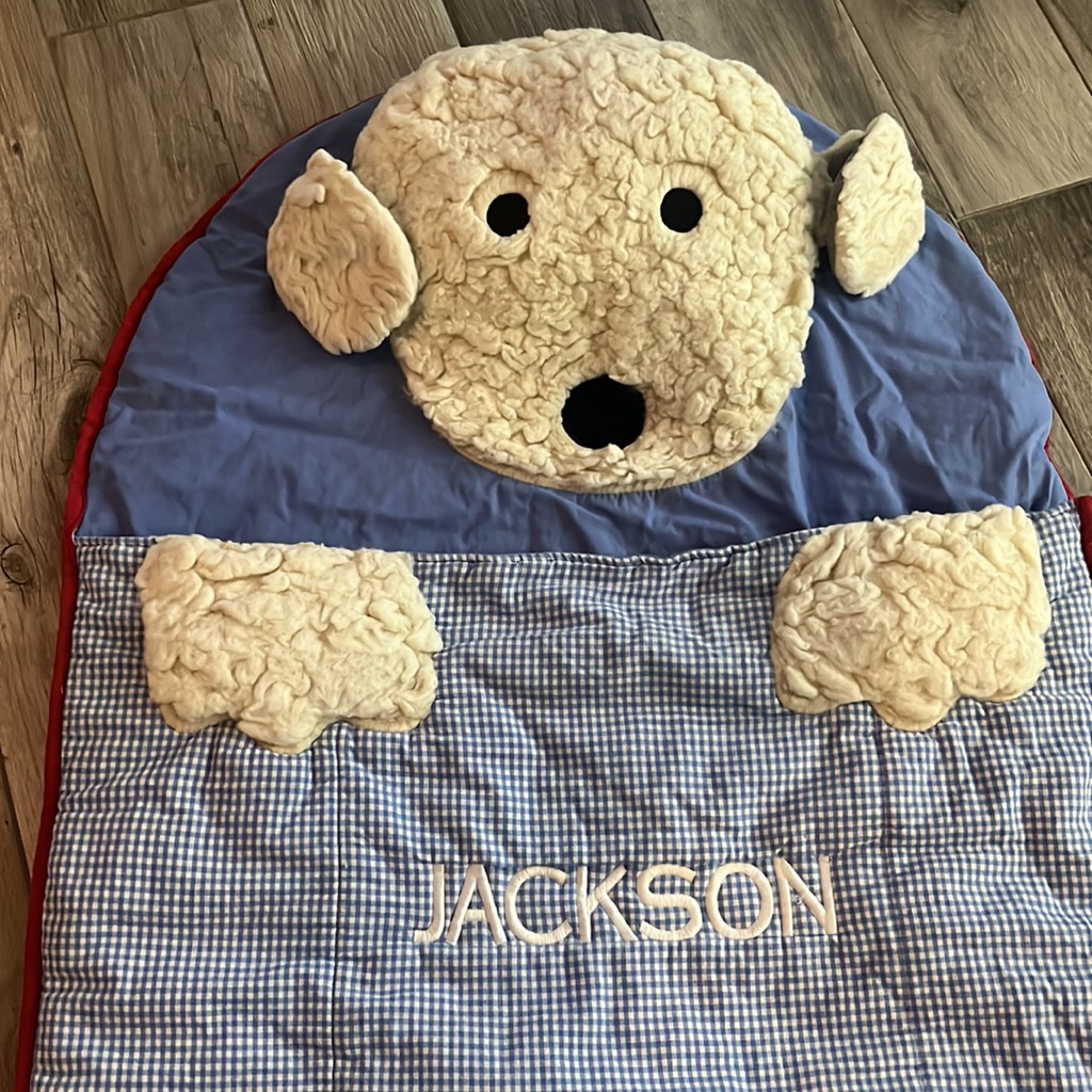Euc Pottery Barn Kids “Jackson” Personalized Sleeping Bag — image 2 of 7